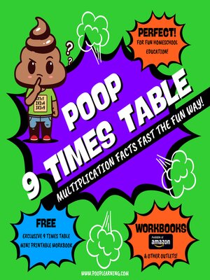 cover image of Poop 9 Times Table--Learn Multiplication Facts Fast the Fun Way